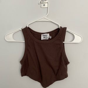 Princess polly brown cropped top